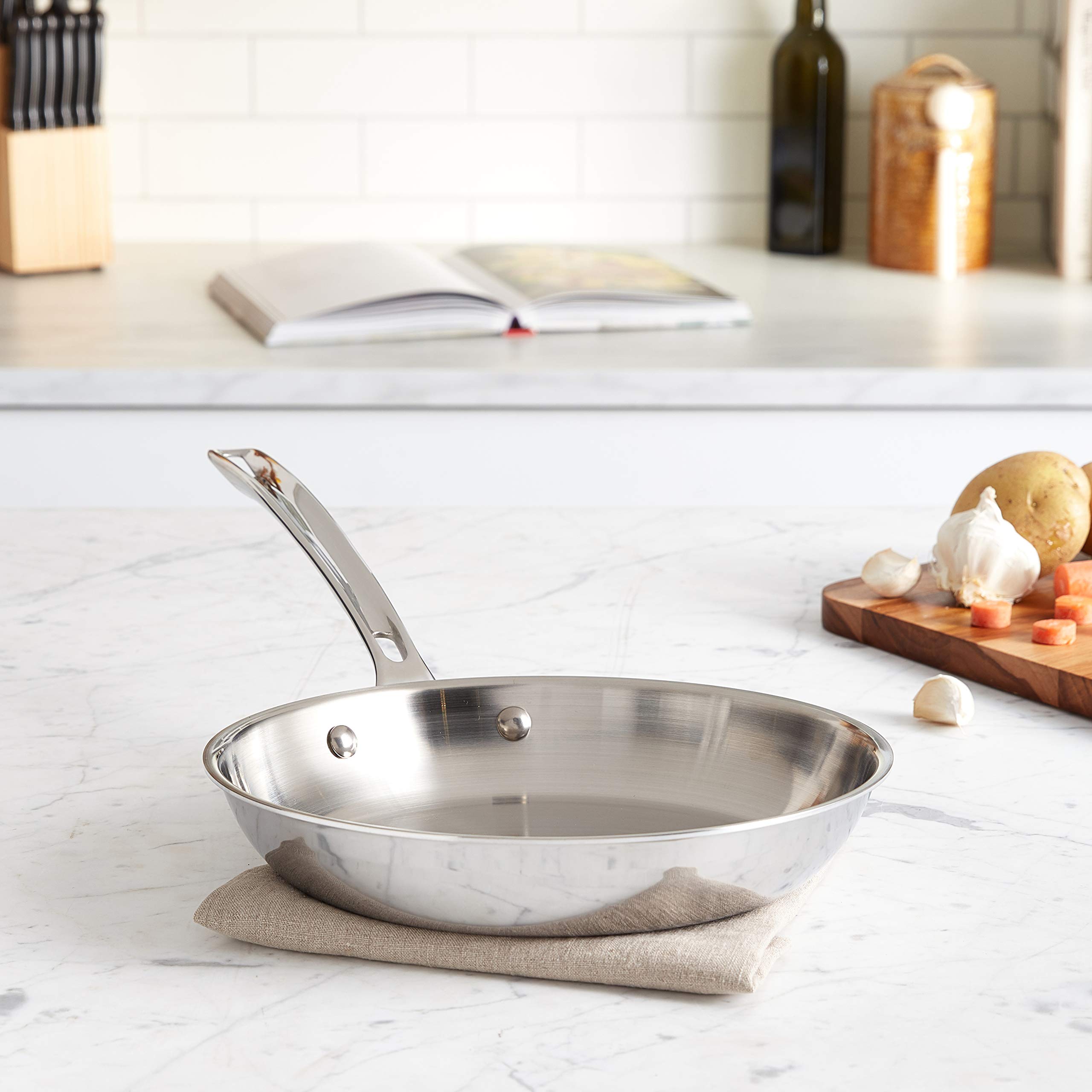 Amazon.com: Viking 3-Ply Stainless Steel Fry Pan, 10 Inch, Silver